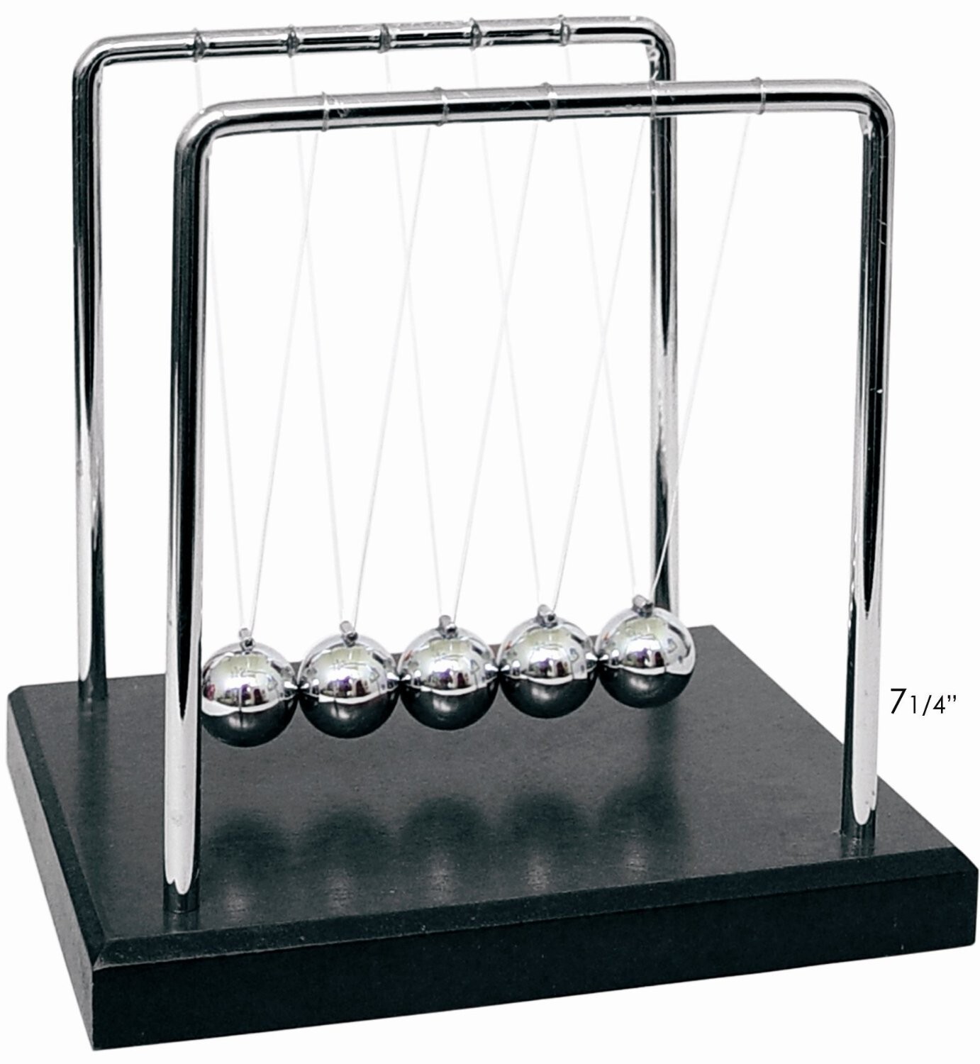 Newtons Cradle Balance Balls 7 1/4″ Science Physics Gadget | Desk Toys & Acces