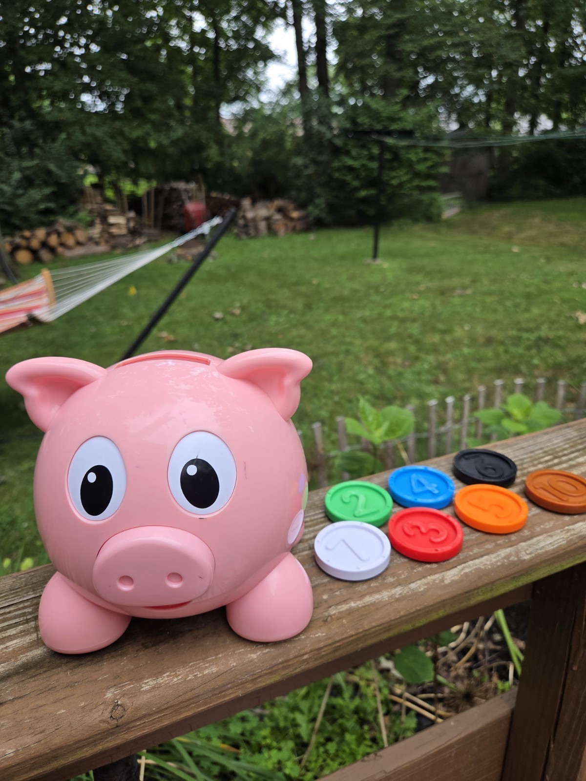 2018 Learning Journey Learn With Me Numbers & Colors Pig E Bank (Partial Coins)