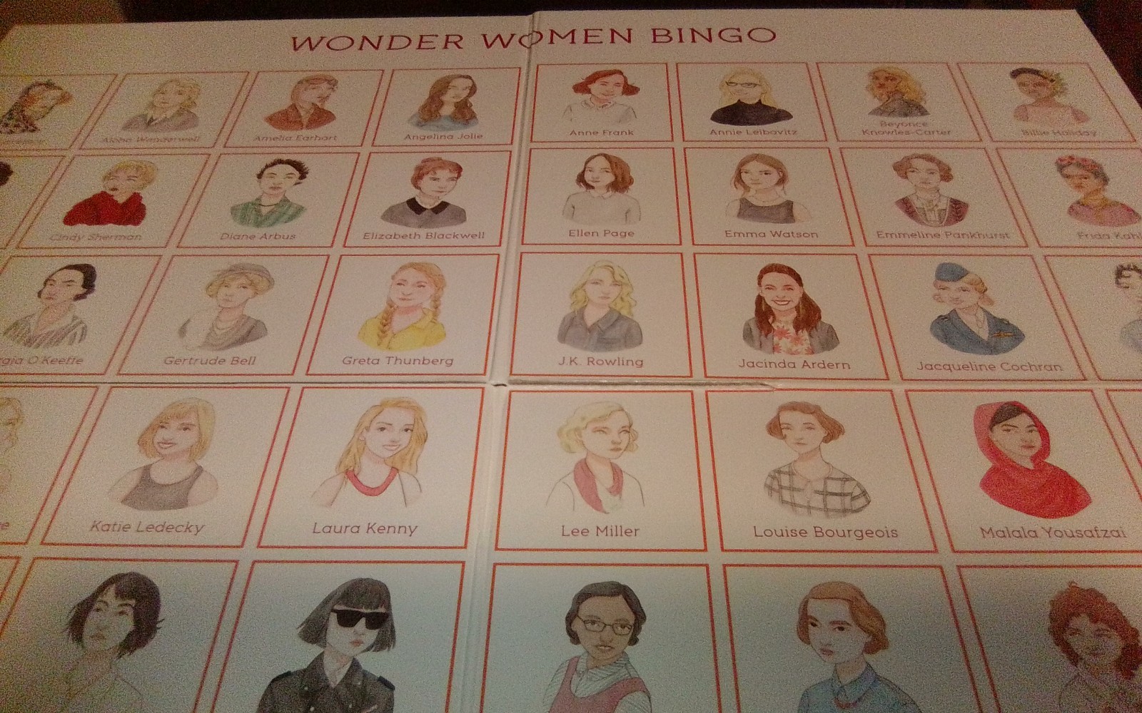 Games For Women_Wonder Women A Bingo About Women In History_5 Missing OrngPieces