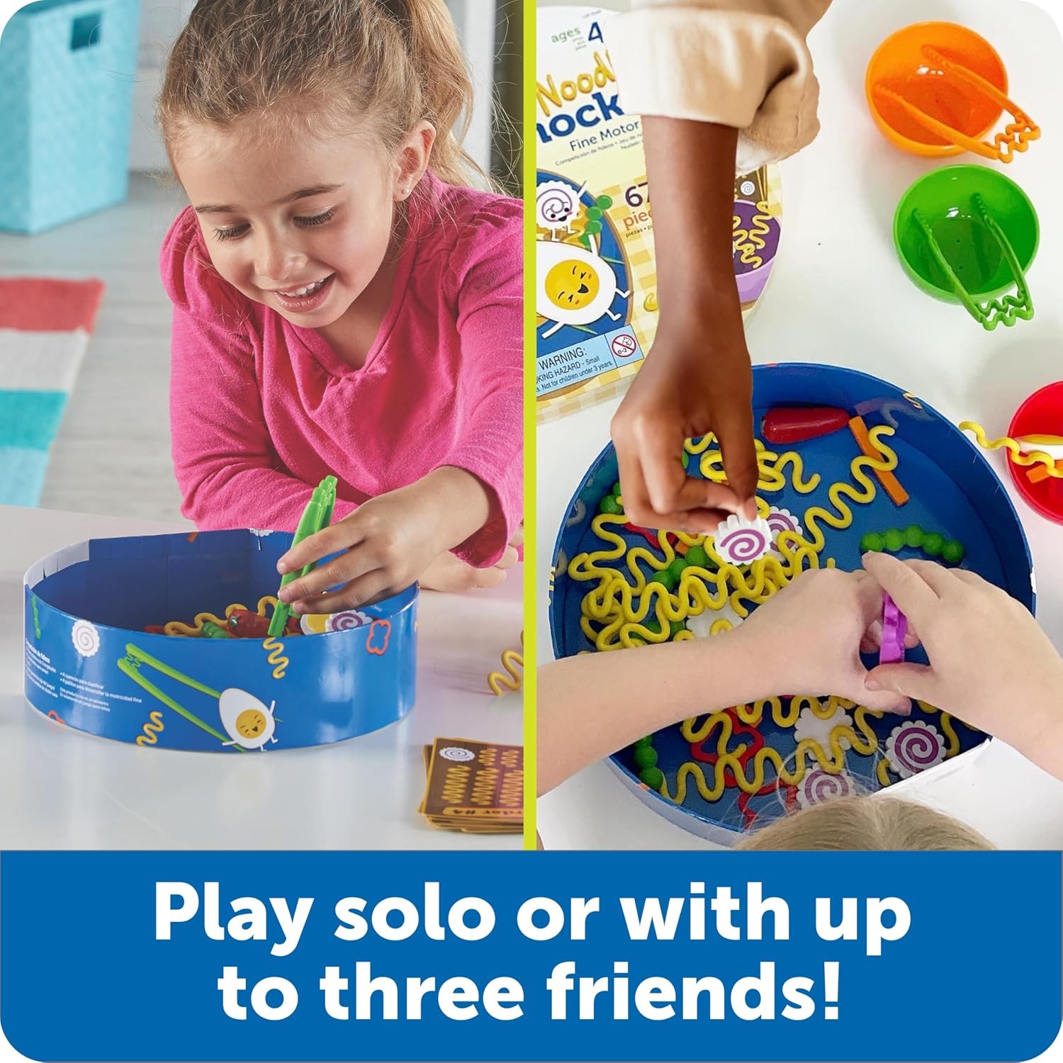 Learning Resources Noodle Knockout Fine Motor Game Ages 4 8 Toddler