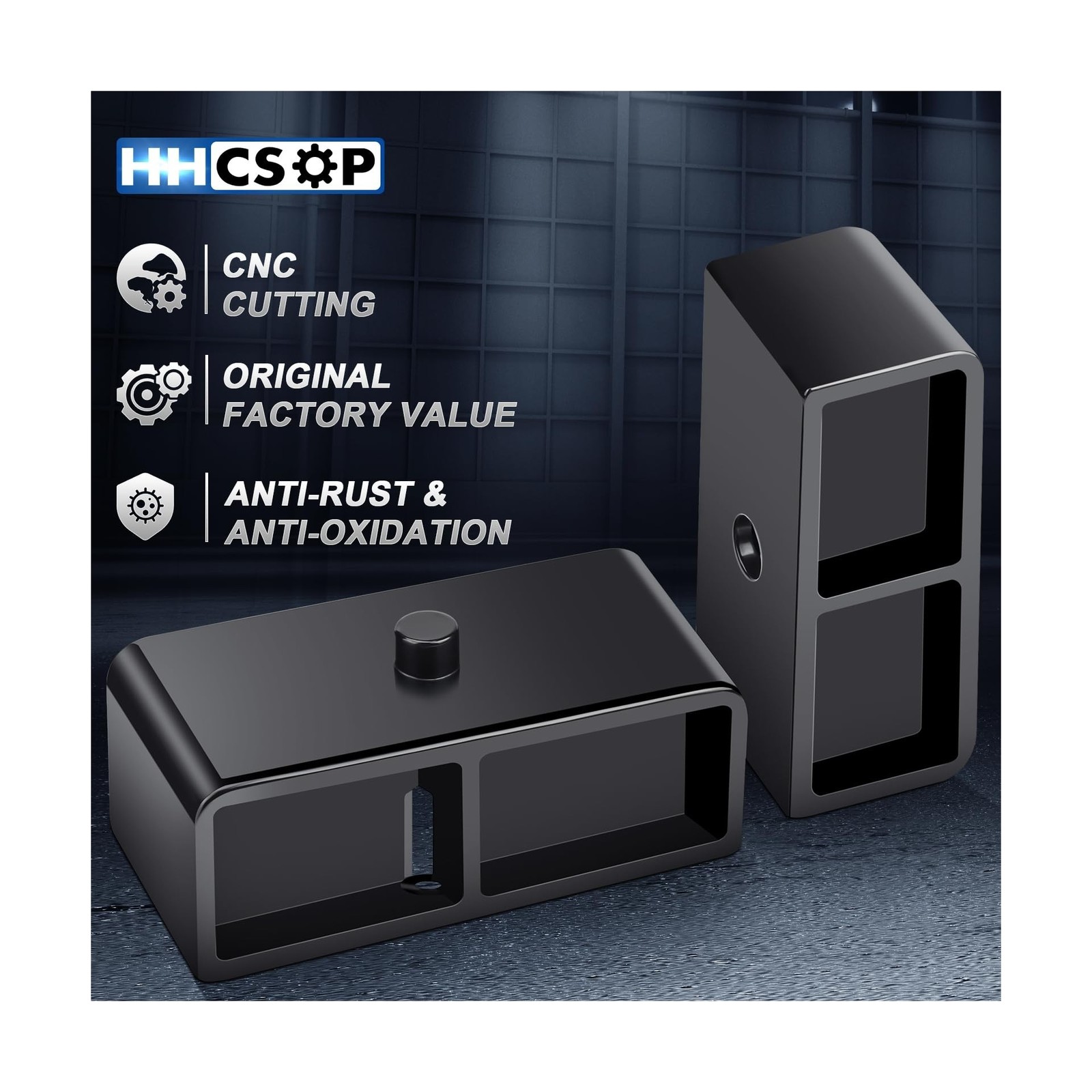 HHCSOP 2″ Rear Lift Block Kits, Compatible with 2007-2024 Chevrolet Chevy Sil…