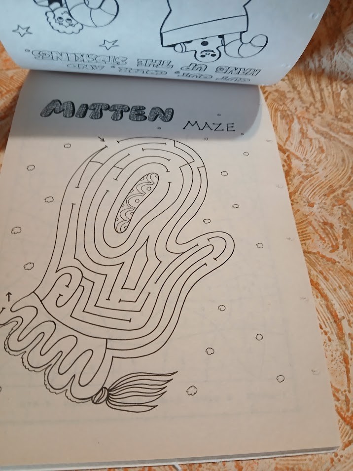 #4 Christmas Activity Pad Mazes Coloring Games Color By Number Follow Dots New