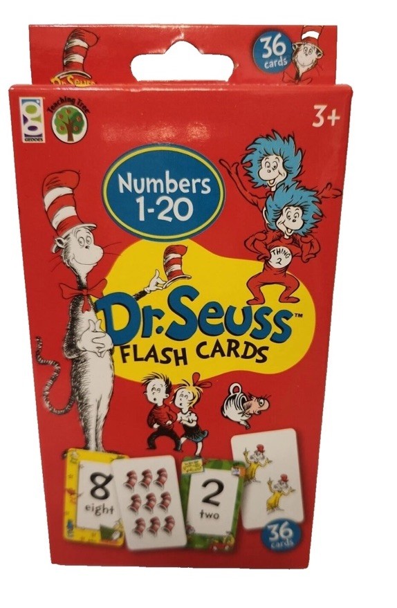 Dr. Seuss Learning Flash Cards: ABC’s & Words/Colors & Shapes/Numbers – Lot of 3