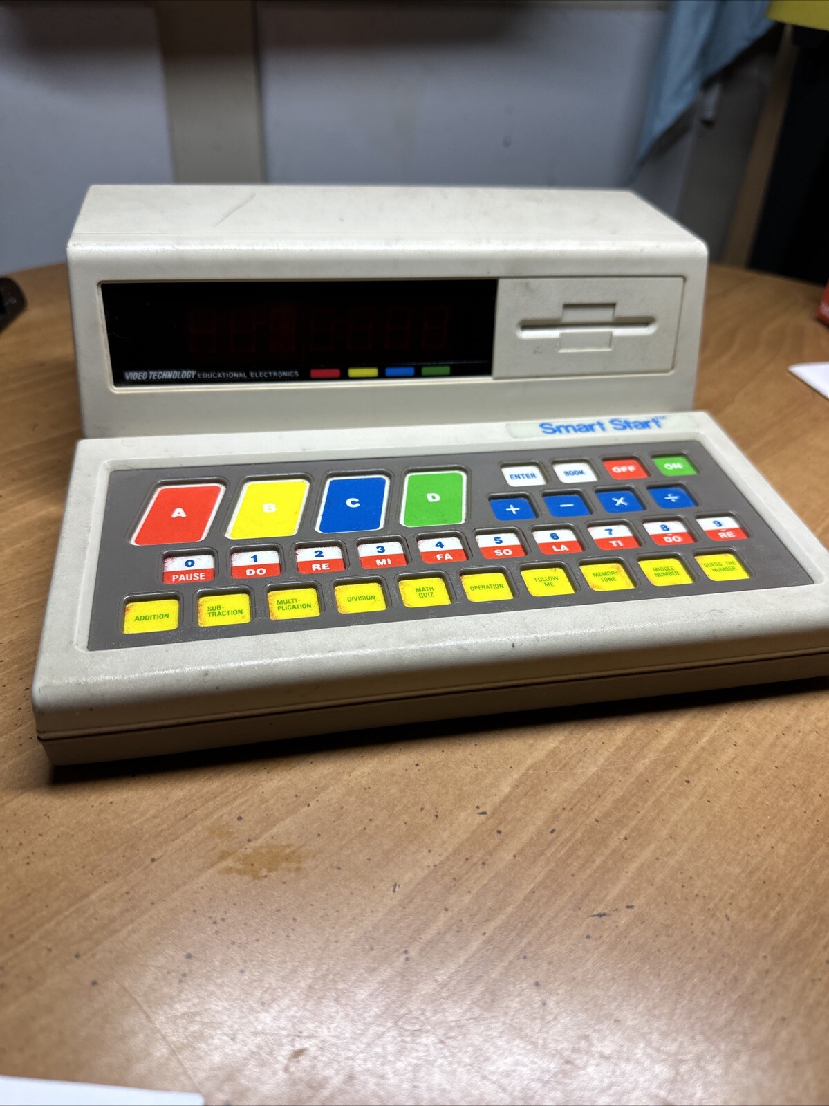 Vintage 1987 VTech Smart Start Computer Maths Educational Toy TESTED & WORKING