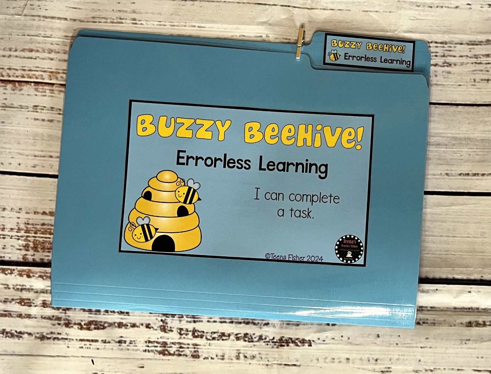 Buzzy Beehive Errorless File Folder Game Phonics Autism Special Ed. Preschool
