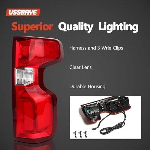 LED Tail Light Compatible with 2019 Right Passenger Side 19-25 Silverado LED