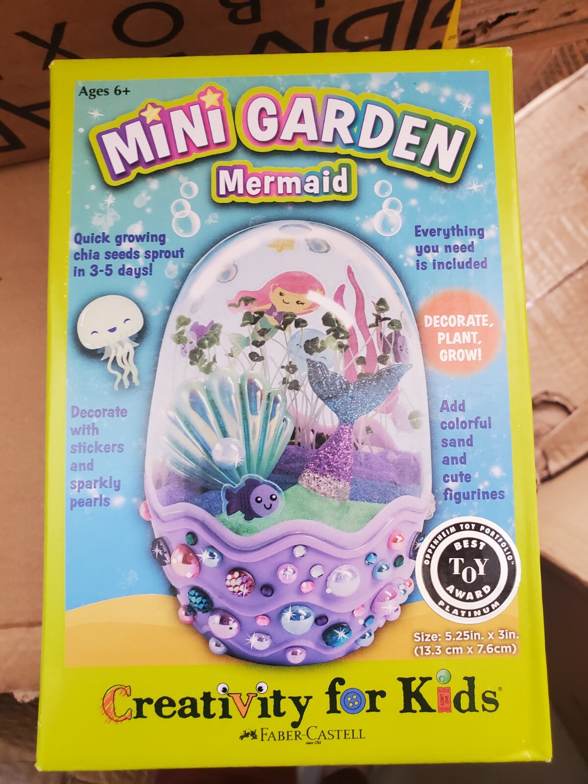 Mini Garden Mermaid Terrarium Creativity for Kids NEW