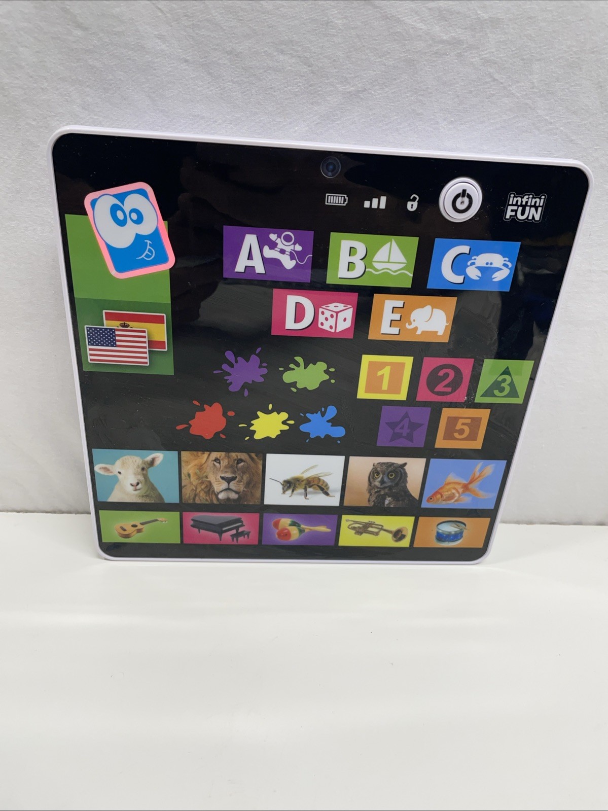 Infini Fun My First Tablet Alphabet Numbers Animals Kids Delight Quiz Table