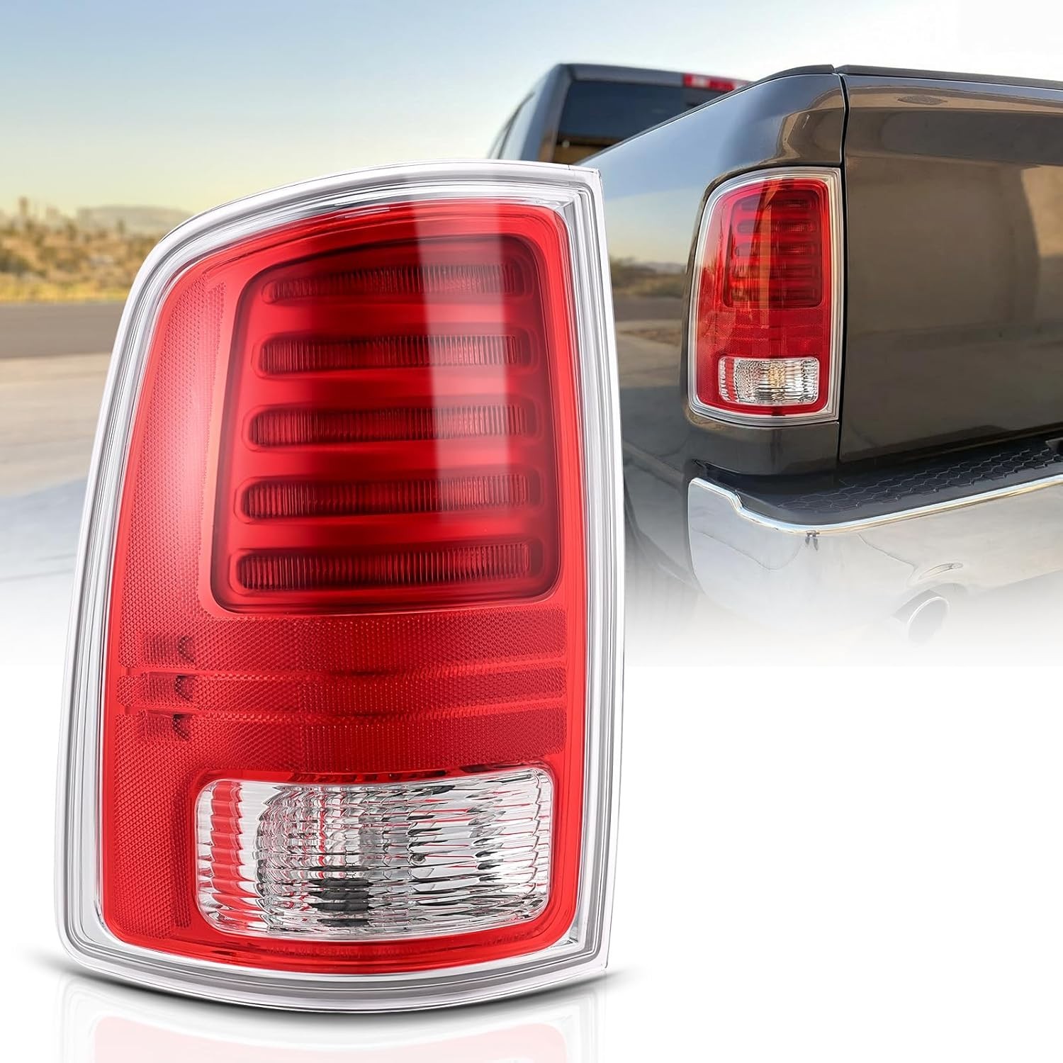 Ram LED Tail Light Assembly Compatible with 2013 2014 2015 2016 2017 2018 Dodg..