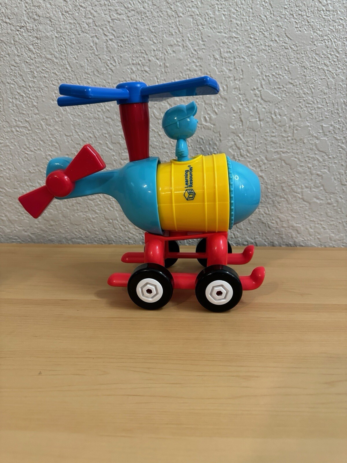 Learning Resources 1-2-3 Build It! Train , Helicopter Rocket -Complete!