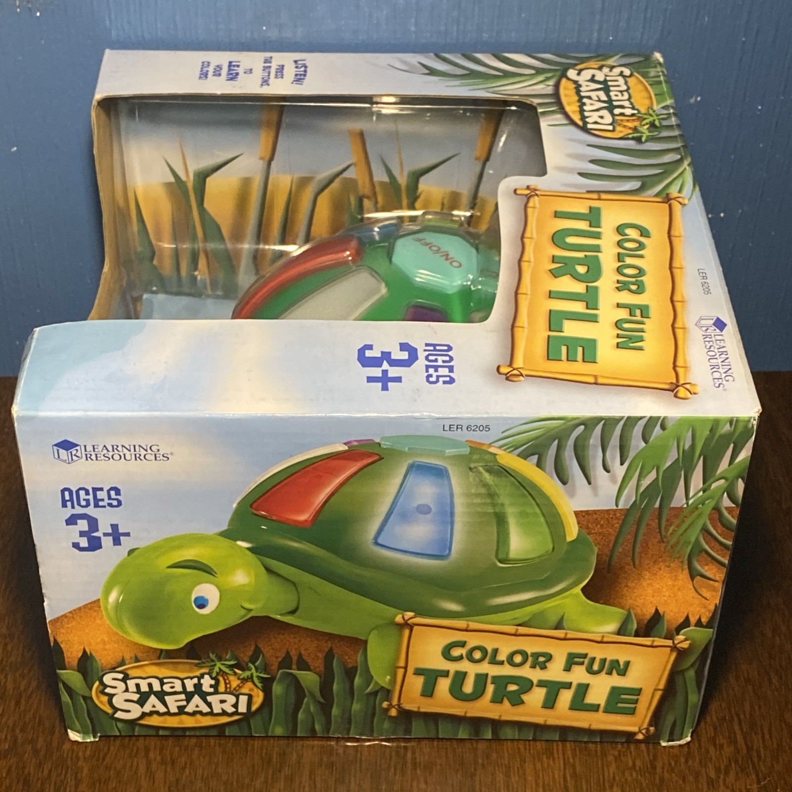 SMART SAFARI Learning Resources Educational Toy – COLOR FUN TURTLE Game, New NOS