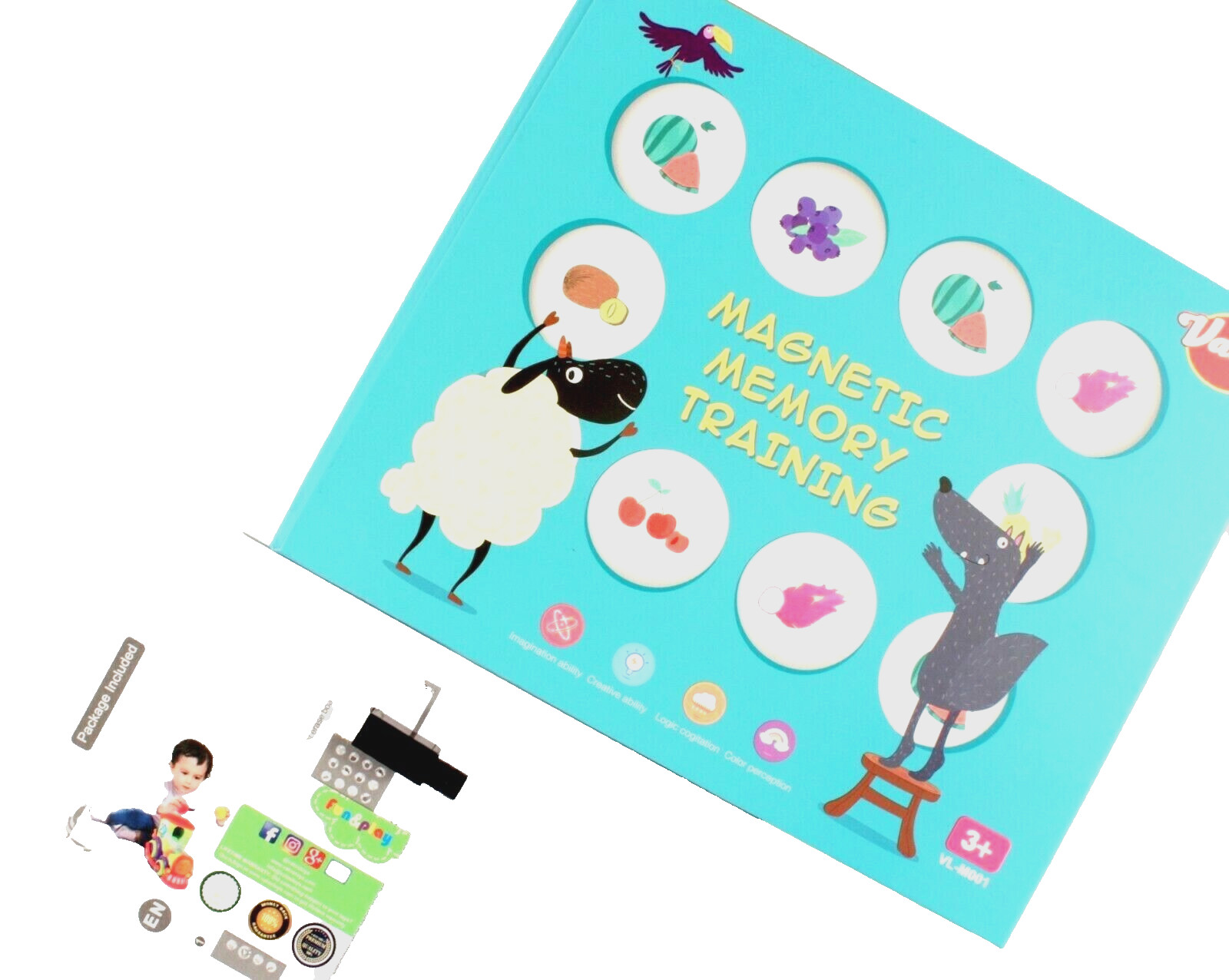 Magnetic Memory Training Educational Game New Ages 3+ Great for Therapy Too