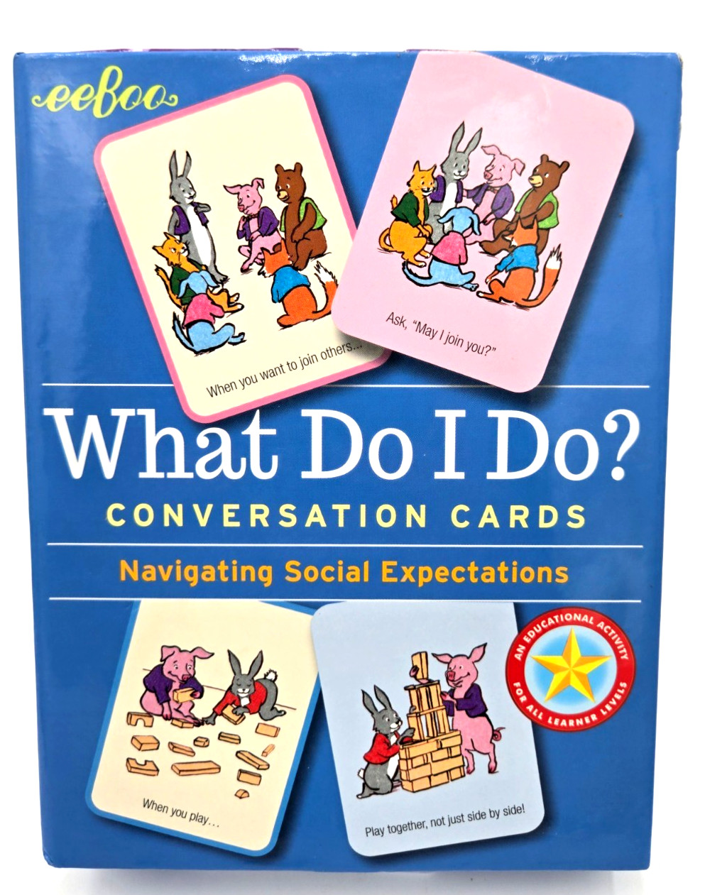 Eeboo Emotional & Social Literacy Conversation Cards For Kids Illustrated