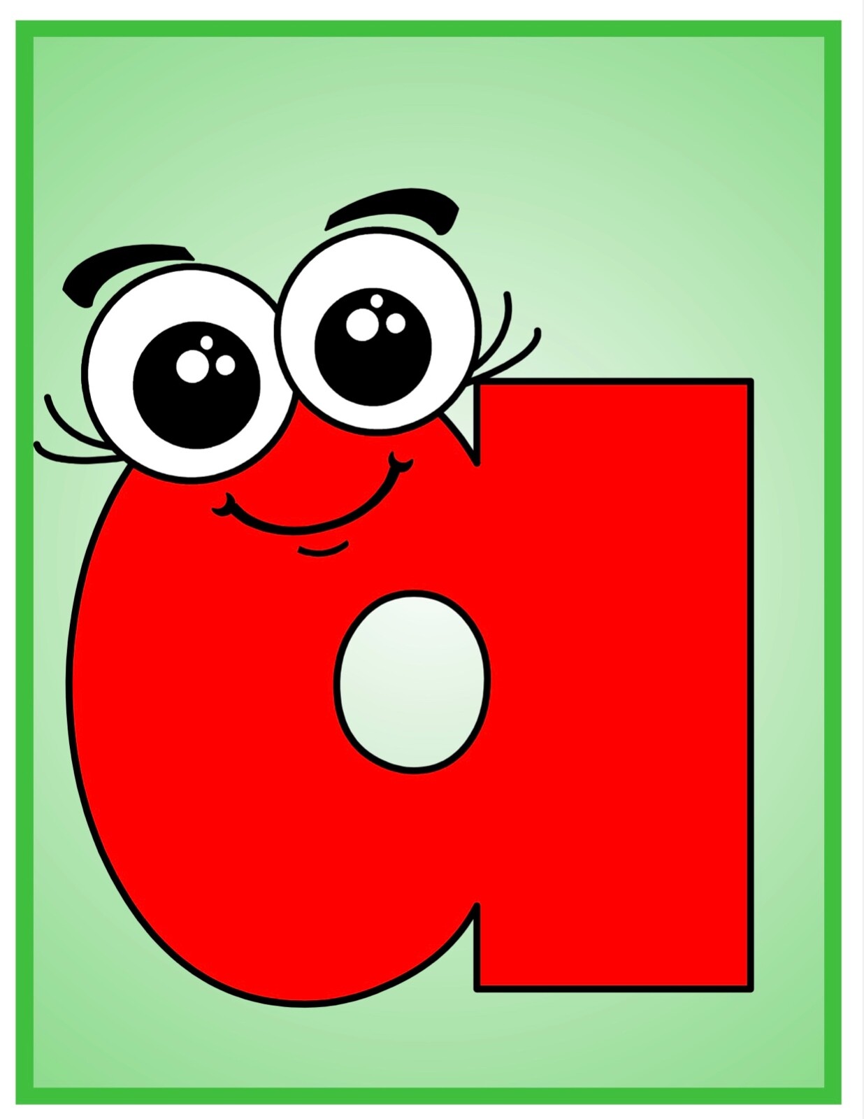 Alphabets Friends- lowercase – Classroom Wall Decor 8.5×11