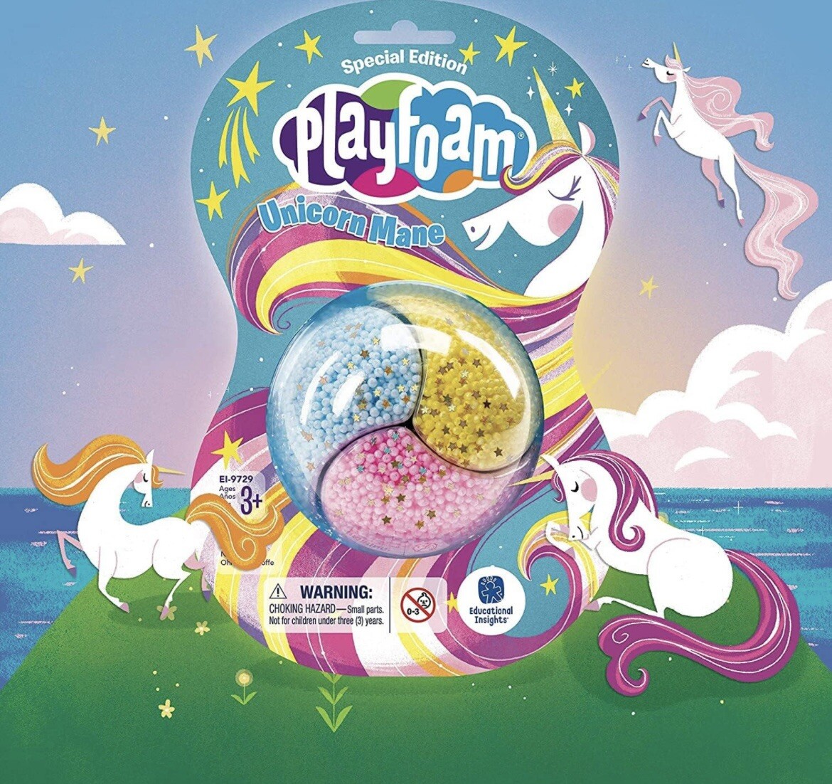 Educational Insights Playfoam Unicorn Mane – 12 Count New