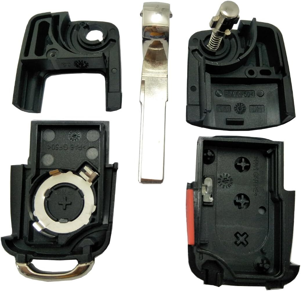 Replacement Key Fob Shell Case fit for VW Volkswagen Jetta Passat Golf Beetle