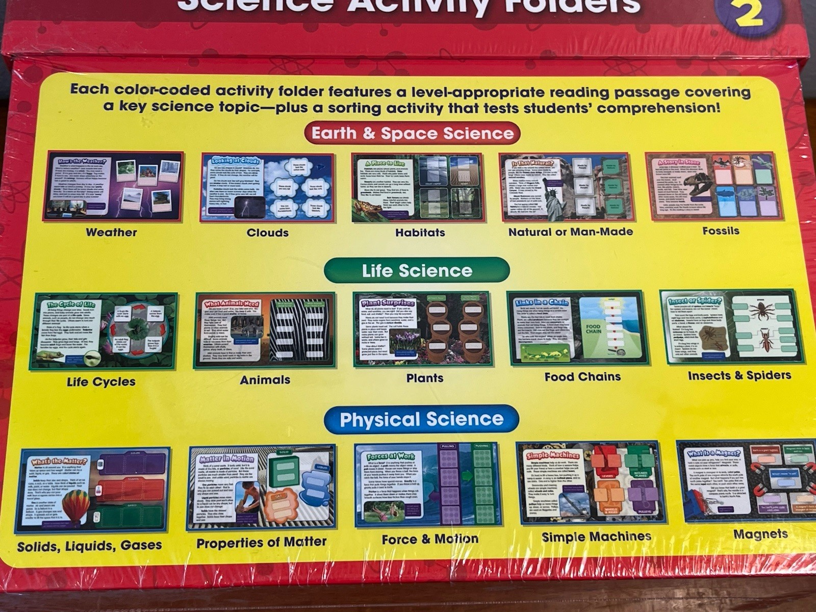 Lakeshore Read & Comprehend Science Activity Folders New / Sealed Grade 2