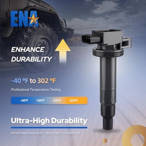 ENA Set of 4 Ignition Coil Pack 1.3L 1.5L L4 Compatible with Scion Toyota