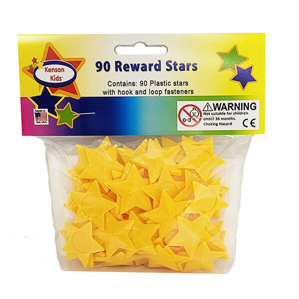 I Can Do It reward chart, 90 supplemental star pack & hook & loop by Kenson Kids