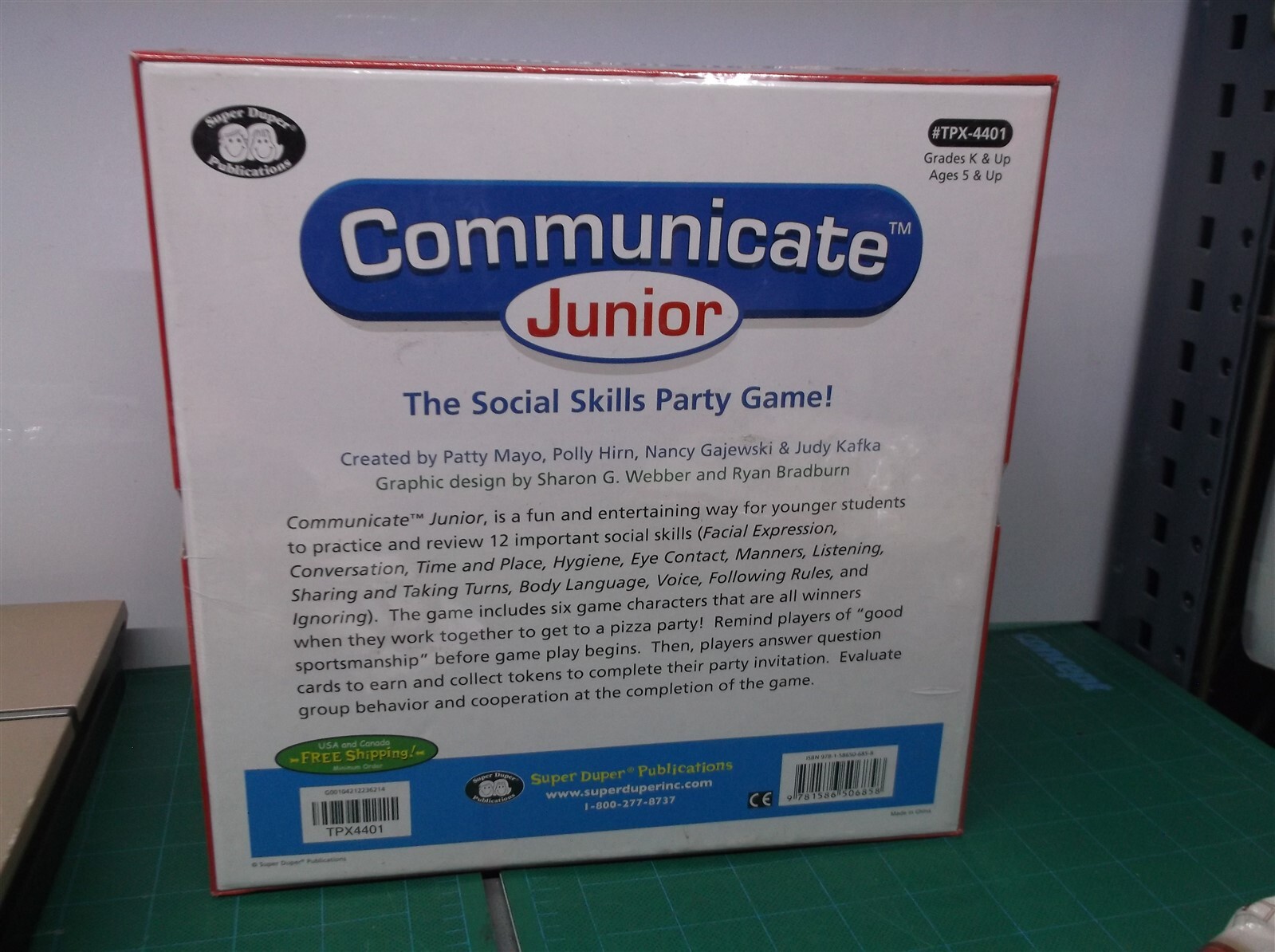 Communicate Junior Social Skills Pizza Party Board Game – Super Duper Learning