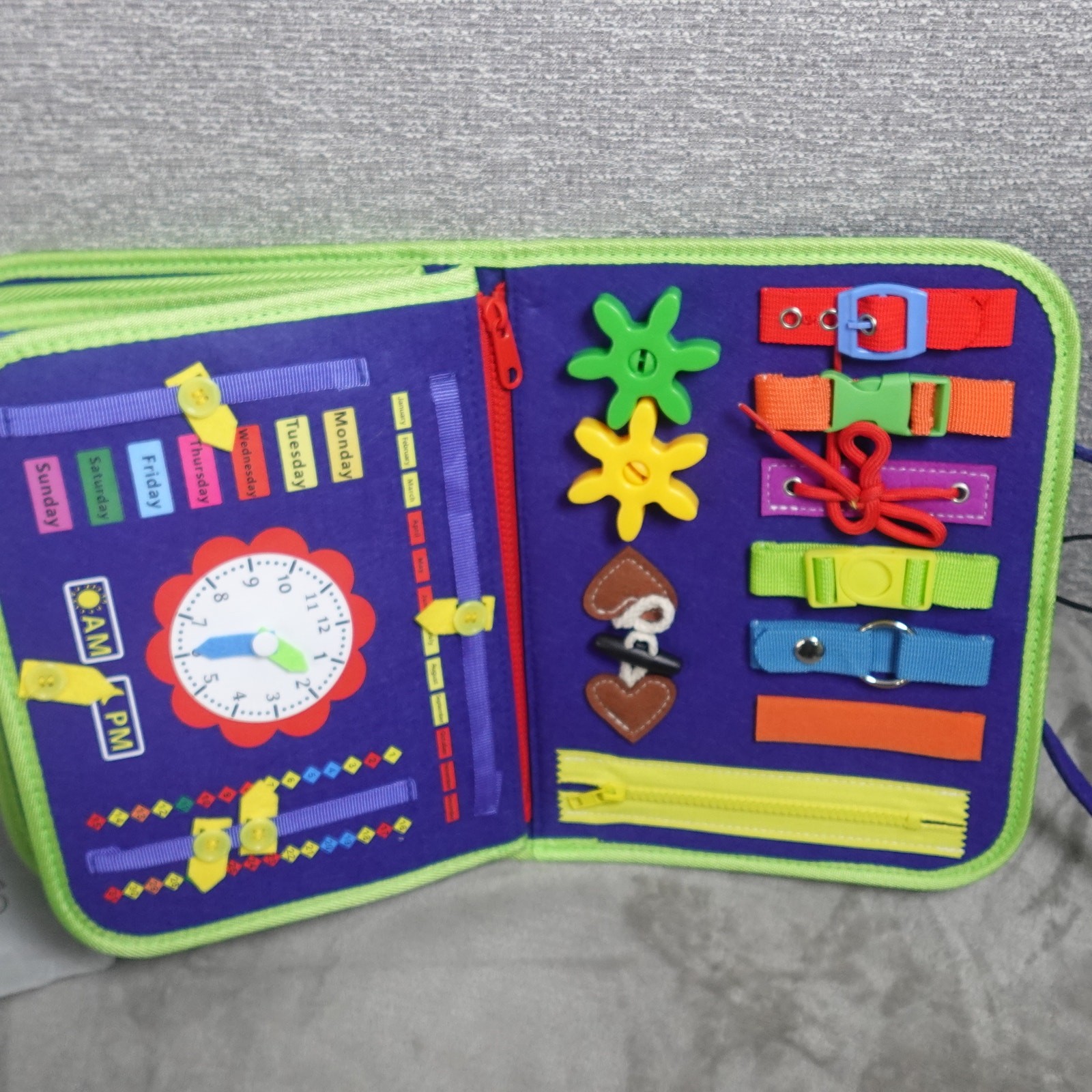 Winblo Toddler Busy Board Montessori Learning Activity Book Educational Sensory