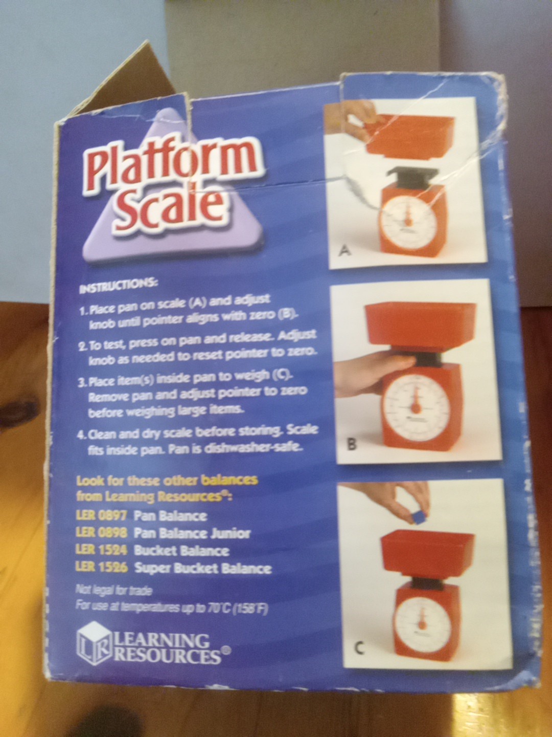 Learning Resources Platform Scale 2.2kg to 5lbs LER2066