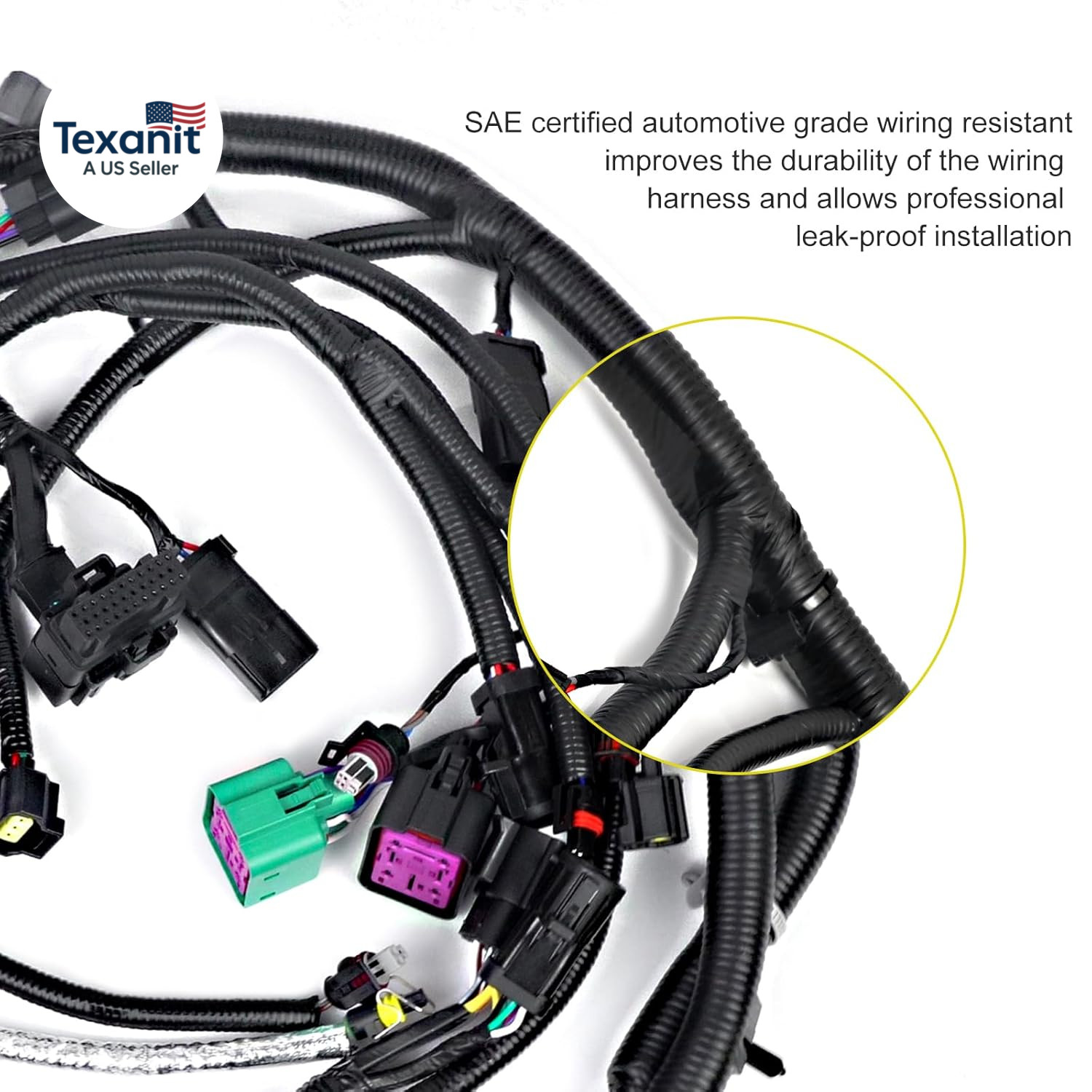 Engine Wiring Harness Assembly Compatible with Ford F250 F350 F450 F550 Super Du
