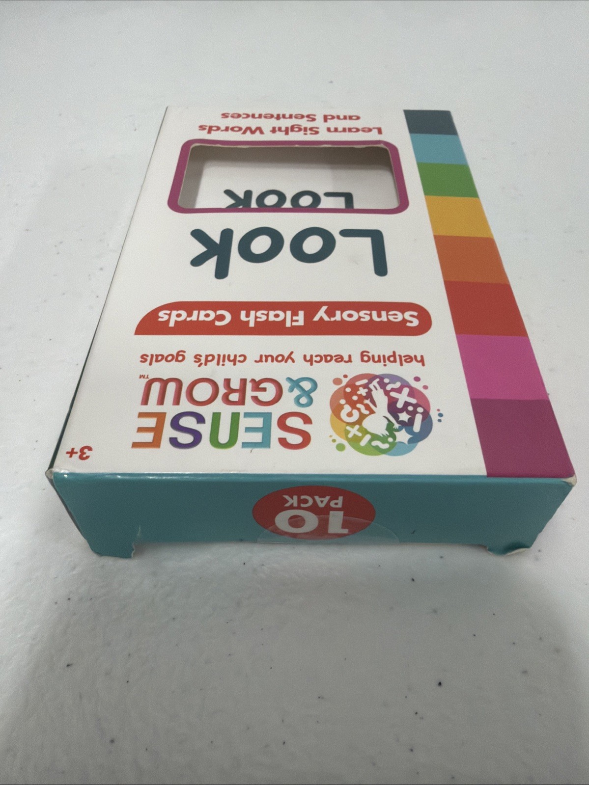 Sense & Grow Sensory Flash Cards Learn Sight Words And Sentences “LOOK”