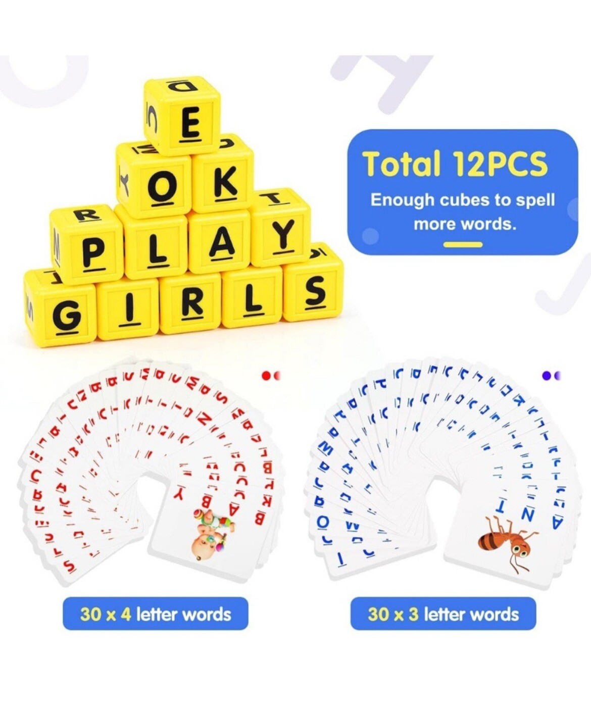 Learning Games for Kids Ages 3-8, Matching Letter Game for Kids Toys Ages 3-8…