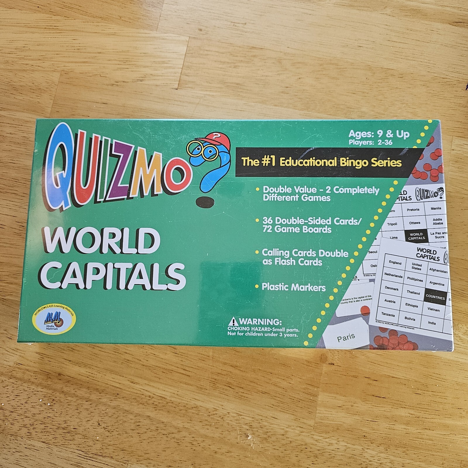 Quizmo World Capitals Bingo Game Ages 9 And Up Kids Love This New In Wrapper