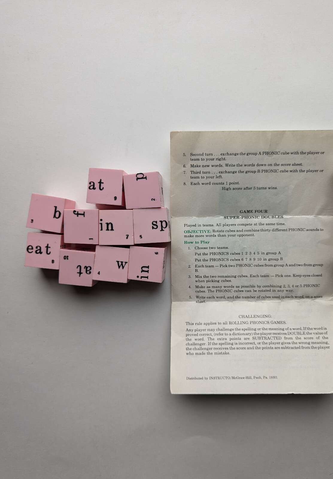 The Rolling Phonics Game by Beulah Harris Stolpen Improve Basic Phonic Skills