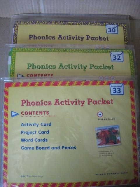 Phonics Activity Packet ( #30, #32 and #33 ) Grade 1 by Silver Burdett Ginn Inc