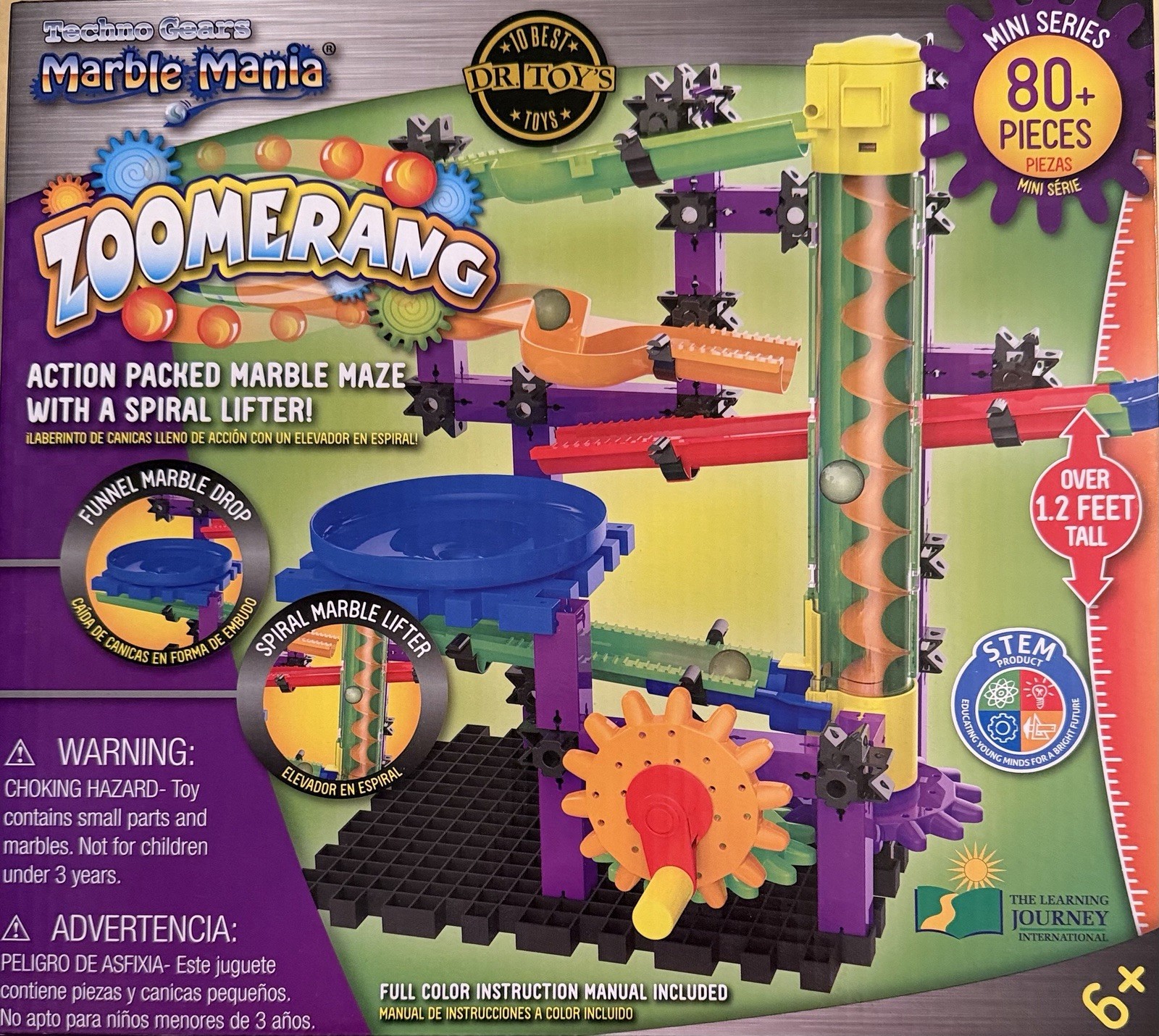 Marble Mania Lot of 4 – Whirler, Catapult, Zoomerang, Zany Trax, NEW, Learning