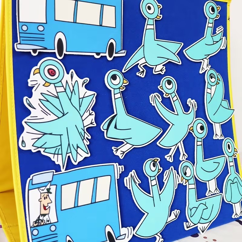 Pigeon Felt Story Set, Flannel Board Storytelling Activity for Preschool Kids