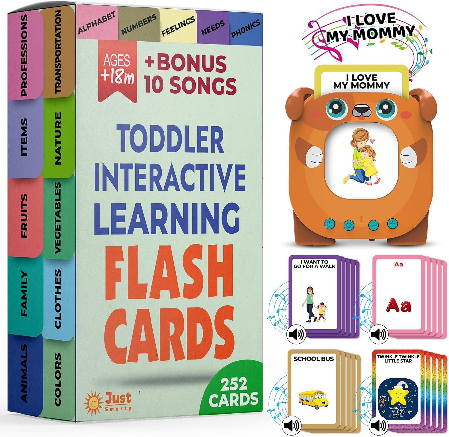 Talking Flash Cards for Toddlers | Alphabet Flash Cards for Kids Ages 2 3 4 5 6