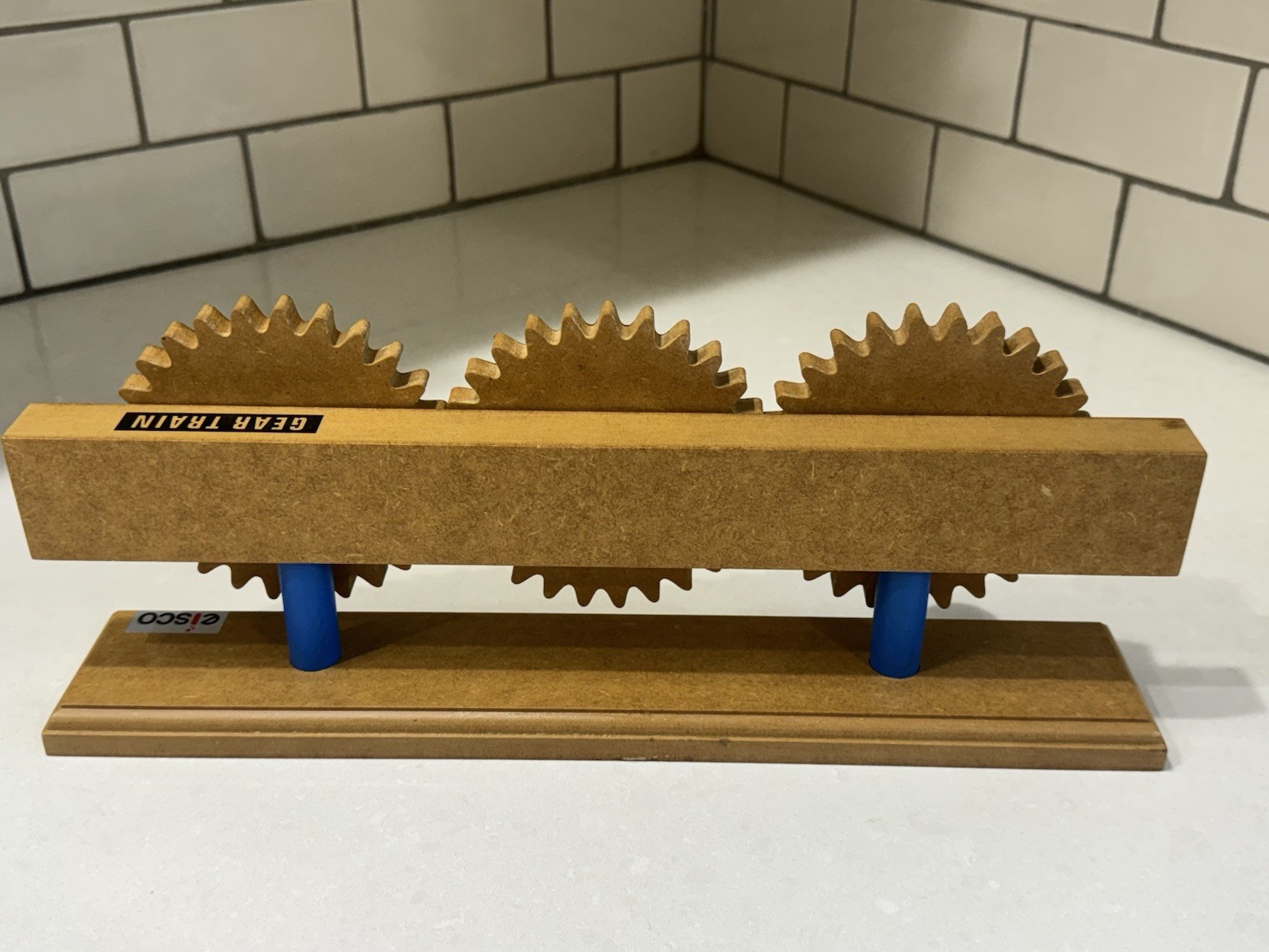 Eisco Labs Simple Machines Wooden Gear Train Model STEM Learning Tool Toy – EUC