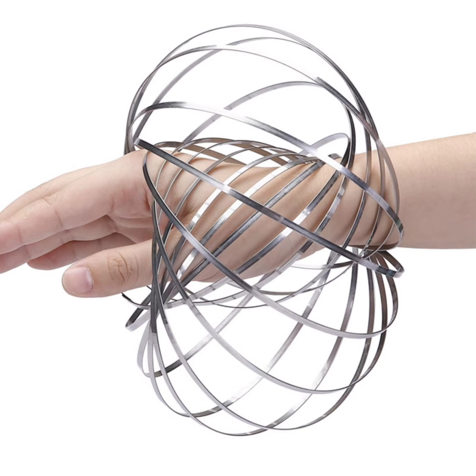 Flow Ring Spinner Ring Arm – Stainless Steel Spring Metal Sensory Rings
