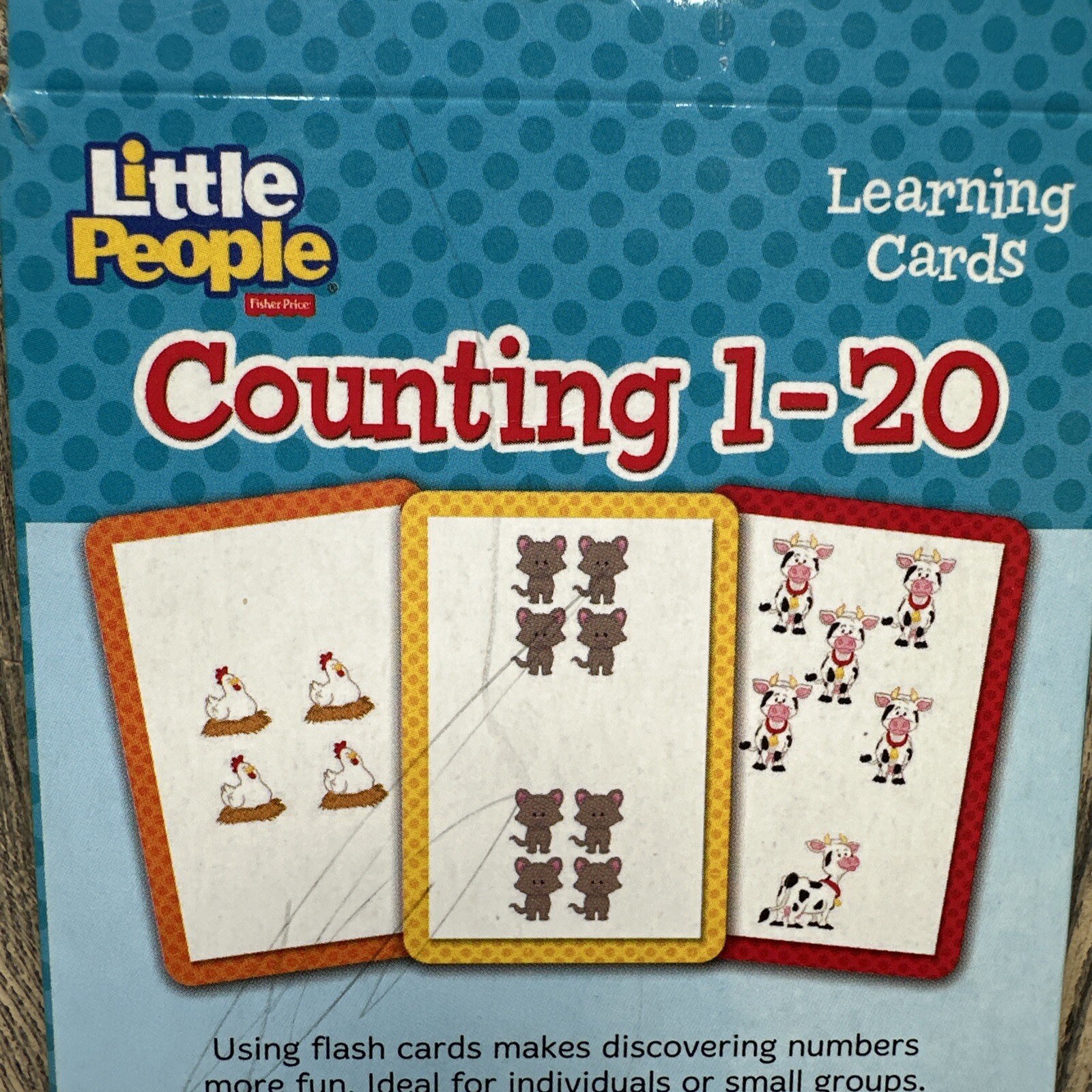 Little People Learning Flash Cards Counting 1-20 Ages 3+