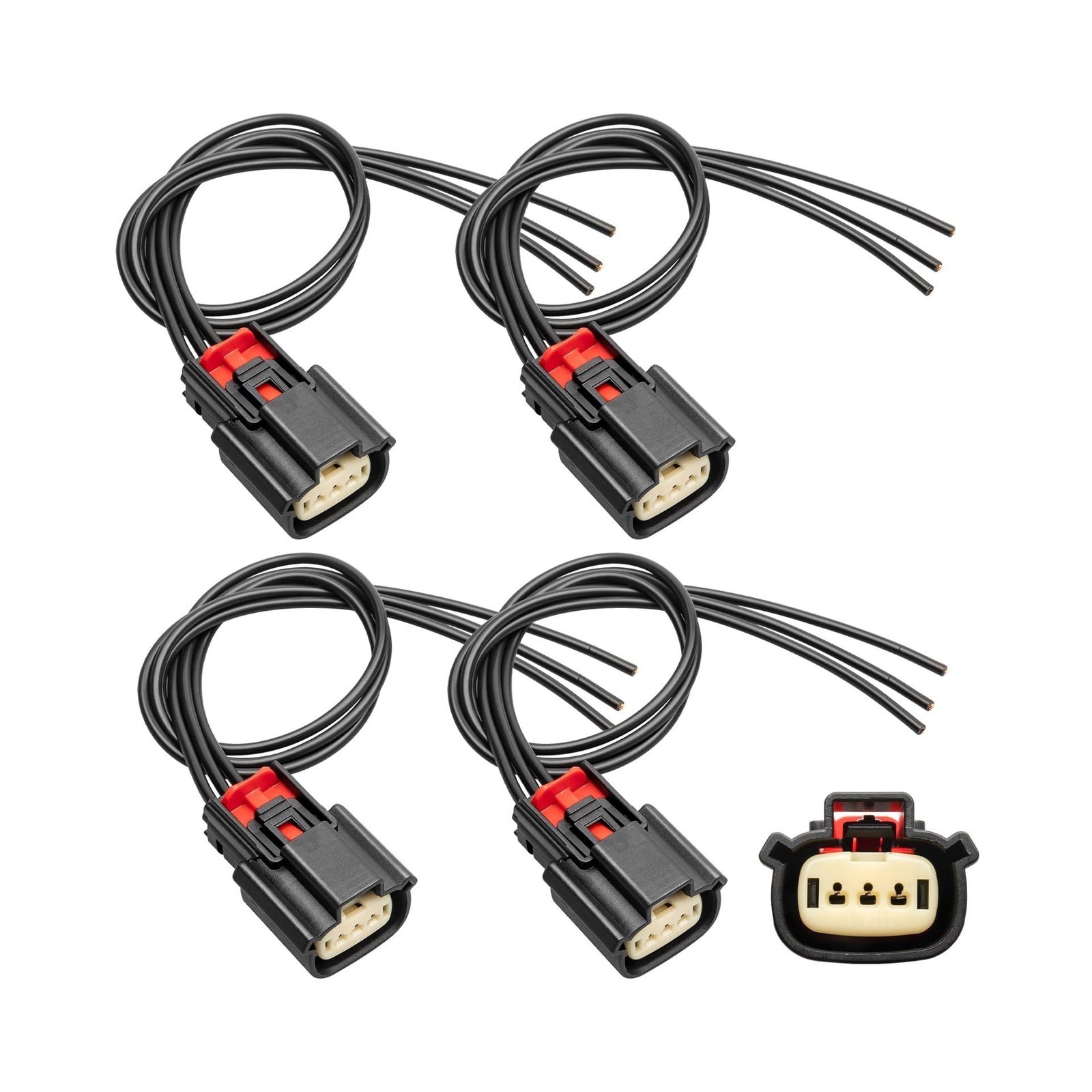 Anina 4PCS Ignition Coil Connector Pigtail Harness 9U2Z14S411EA for Ford V6 V…