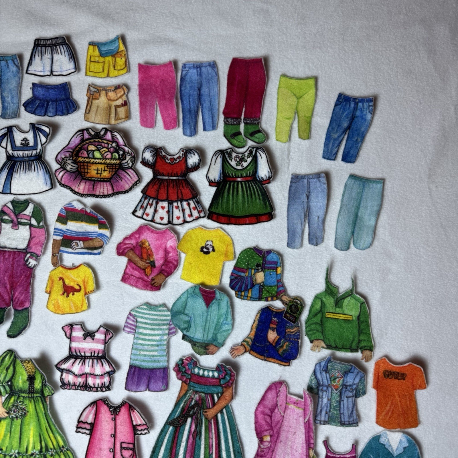 Vintage Felt Dress Up Felt Characters Flannel Graph Flannelgraph Dolls 80s