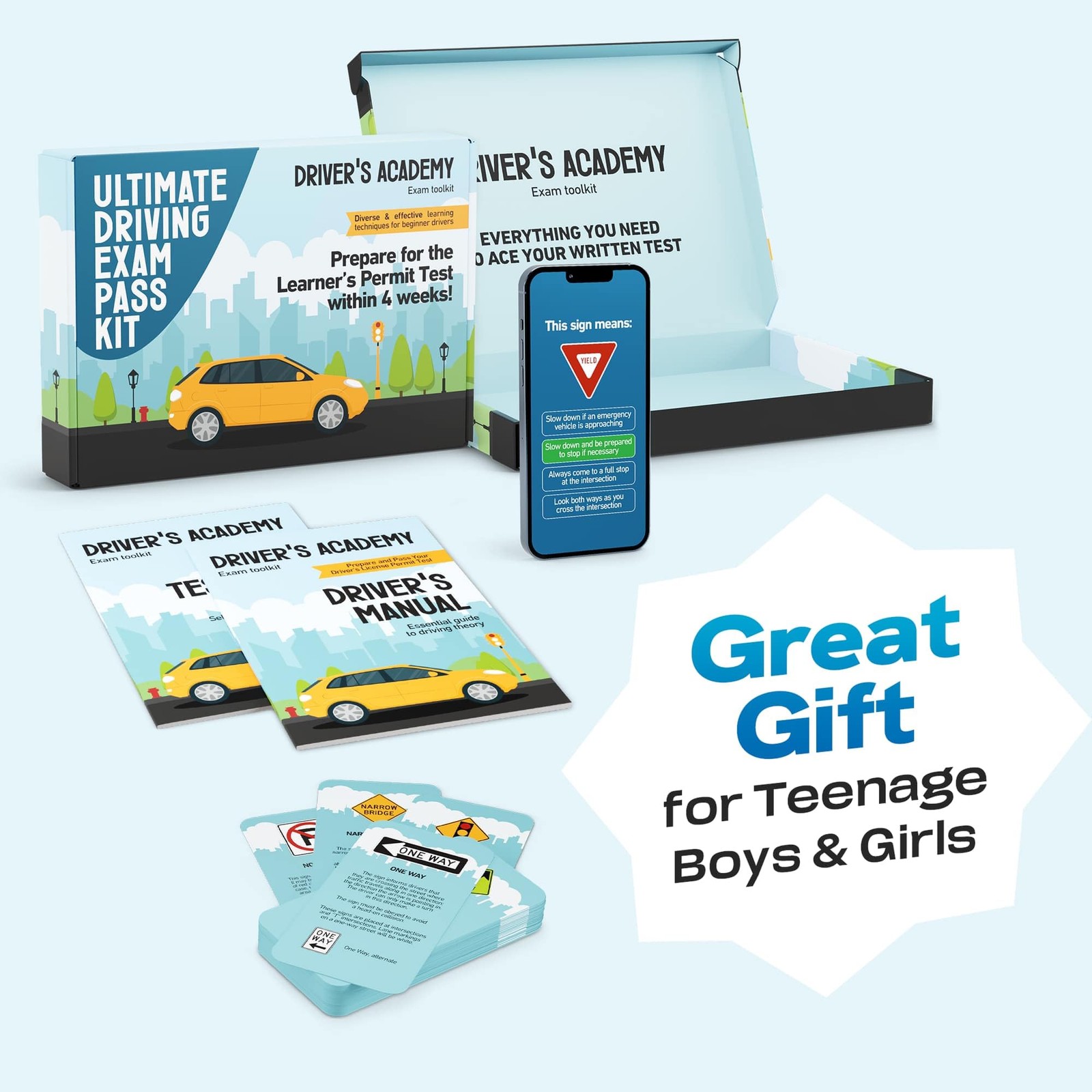 Driving Exam Pass Kit – Gift for Teen Boys and Girls 15-18 Year Old