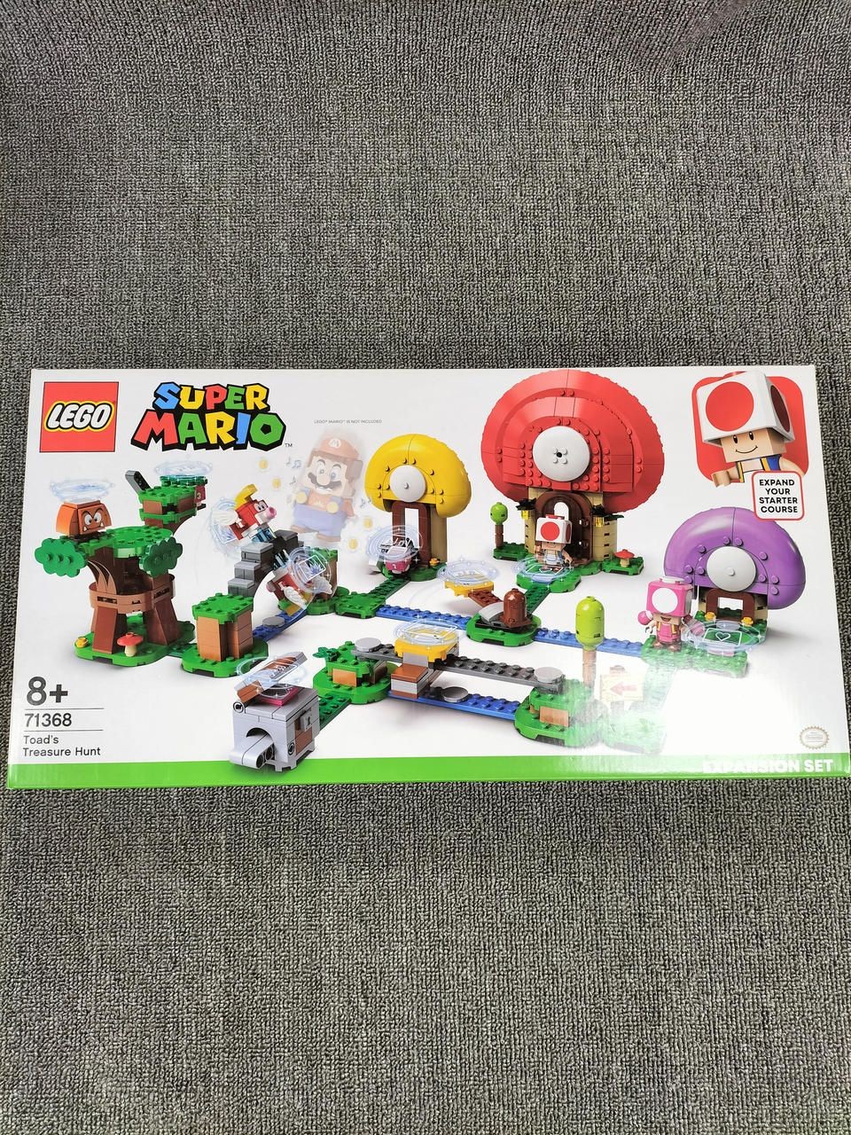 Lego Super Mario Mushroom and Treasure Hunt 71368 Used