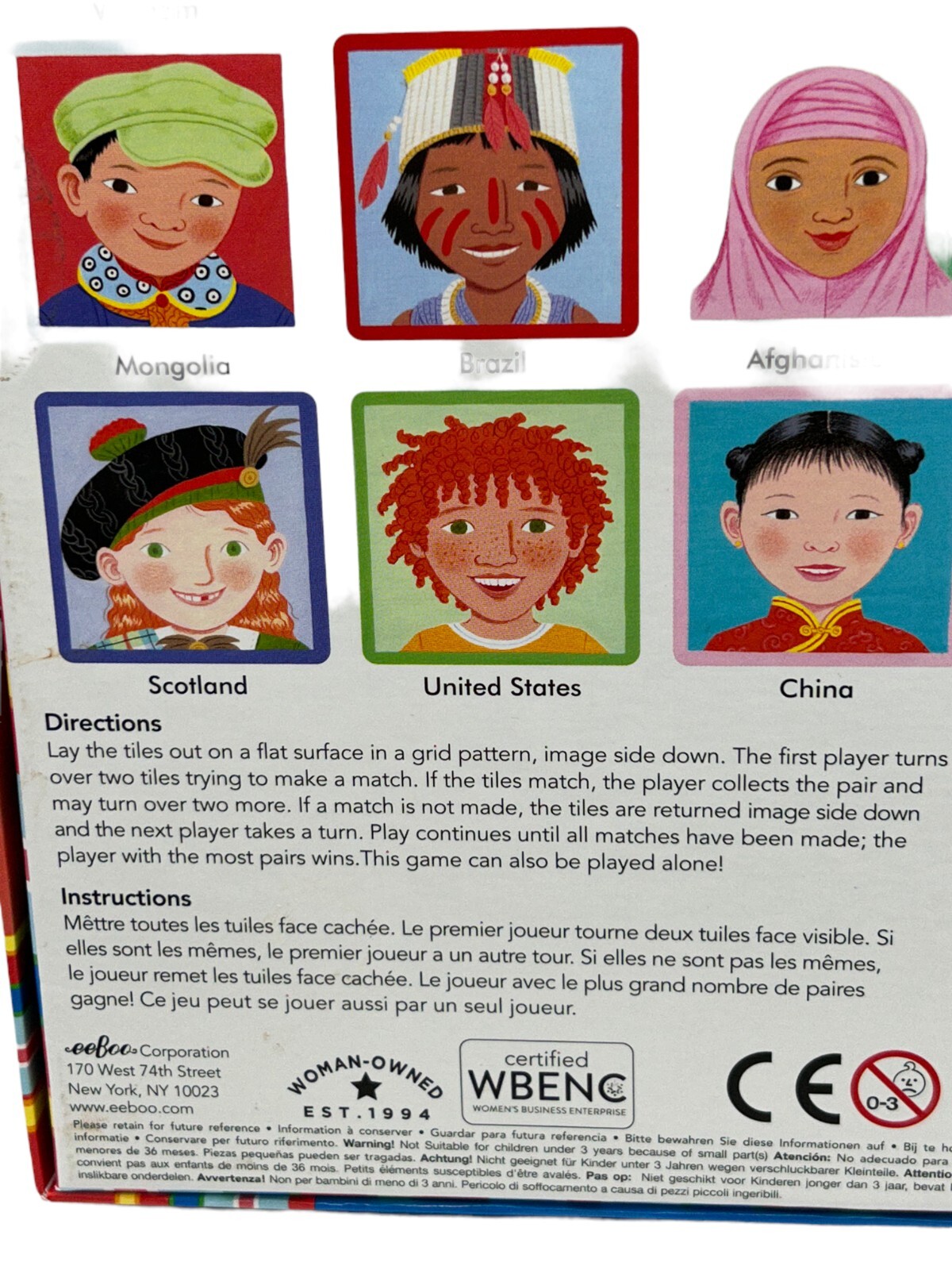 eeBoo Memory Matching Game I Never Forget A Face Developmental Multicultural New