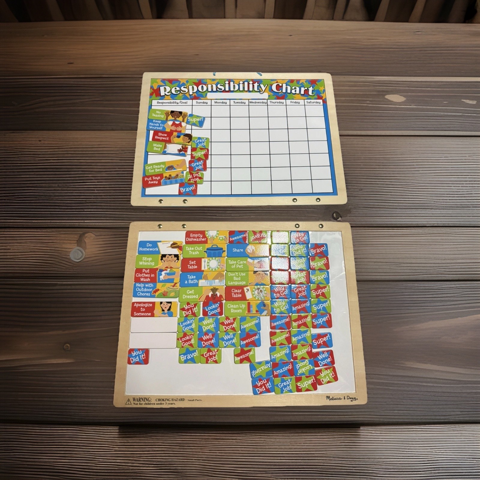 Melissa and Doug Responsibility Chart Dry Erase Magnet Children’s Toy