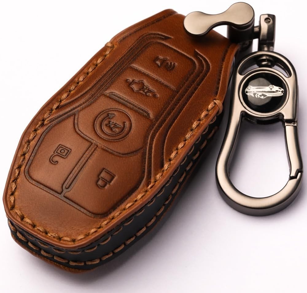 Key Fob Cover Compatible with Ford Fusion F-150 Edge Explorer Mustang Lincoln…