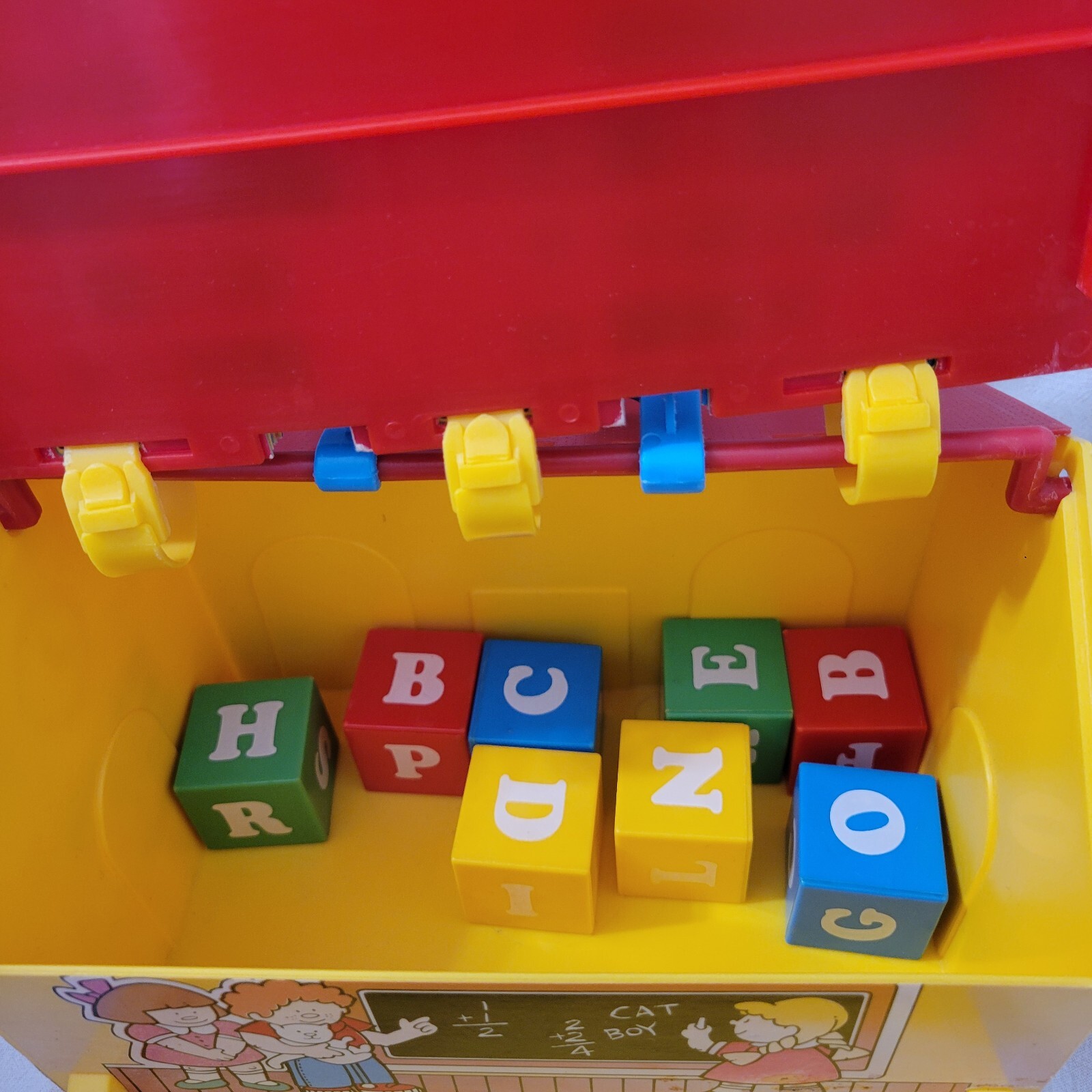 1984 Shelcore Inc Match’ N Spell School Reading Blocks Set