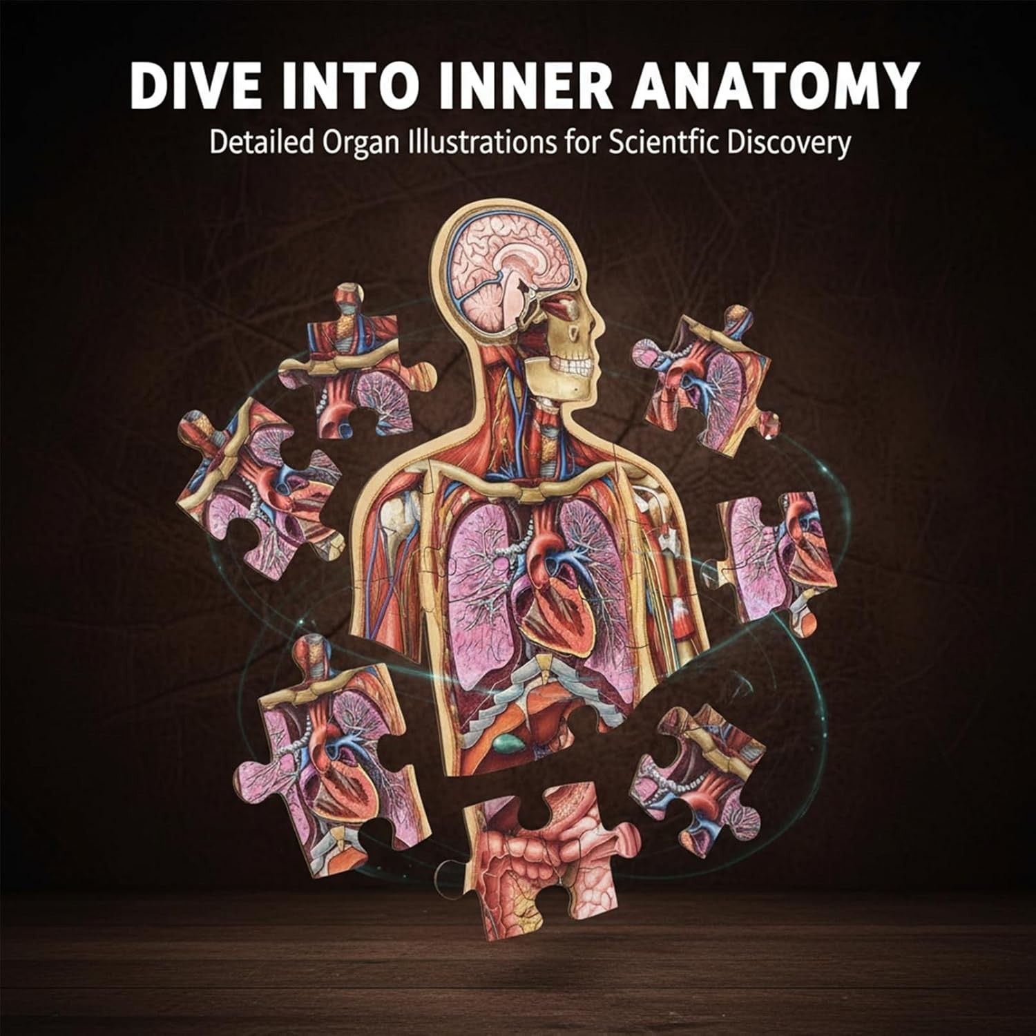 Human Anatomy Kids Floor Puzzle – Dr Livingston Jr’s 100-Piece Full Body Jigsaw