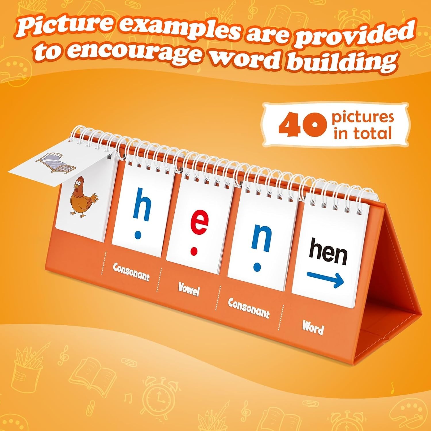 CVC Word Games Kindergarten Flash Cards Learn to Read Phonics
