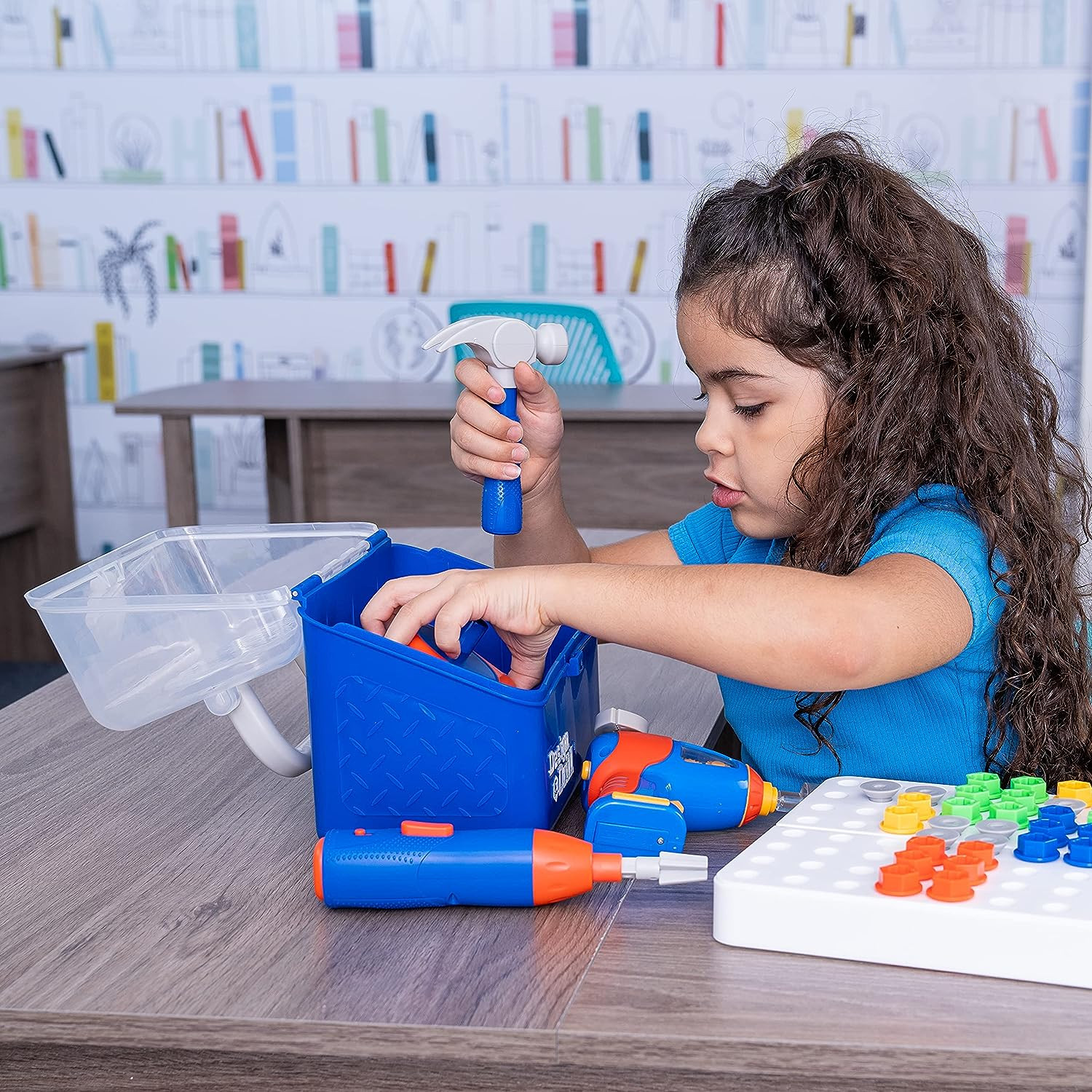 Educational Insights Design & Drill Toolbox – Construction Toys & Toddler Tools,