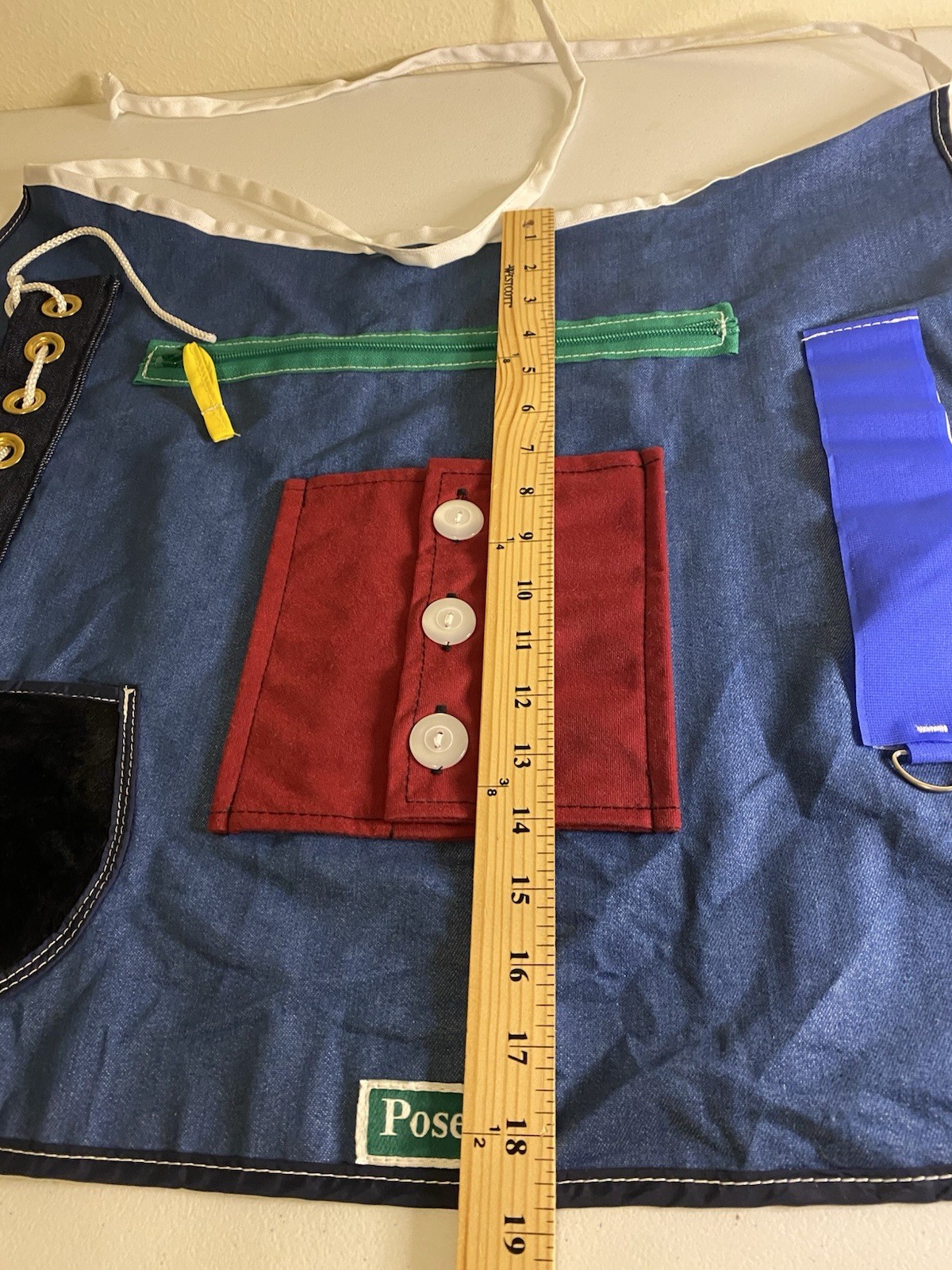 Posey Tactile Therapy Activity Apron Adult Size Fine Motor Skills OT, PT, (G7)